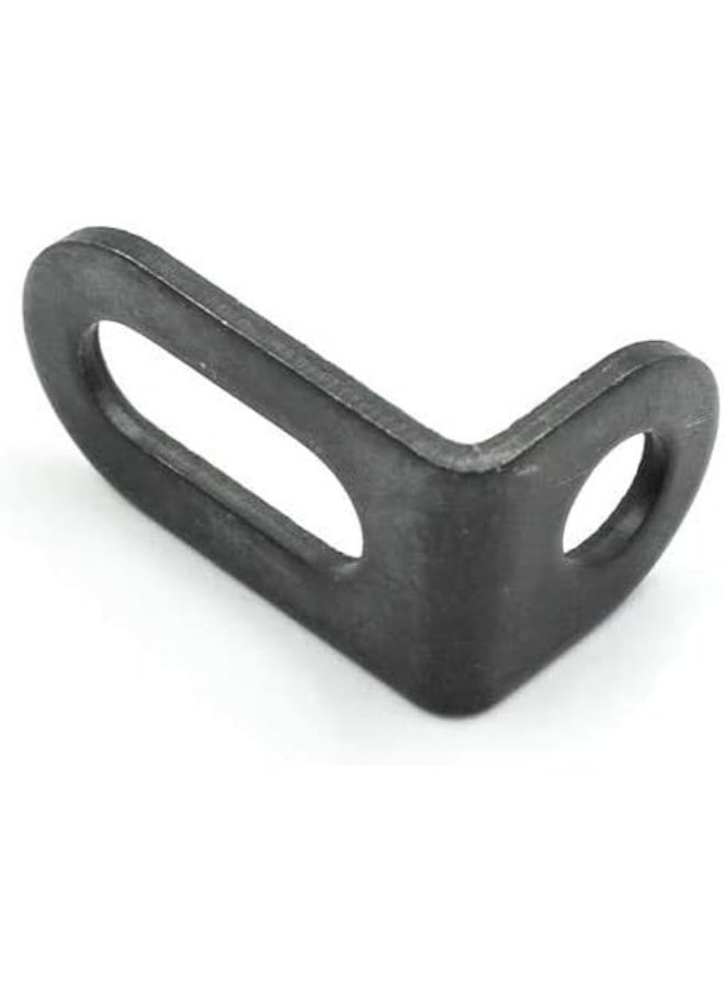 18x18x30mm/0.7"x0.7"x1.2" Adjustable Right Angle Brackets L-shape Corner Brace Support Black- (15 Pcs) - Image 2